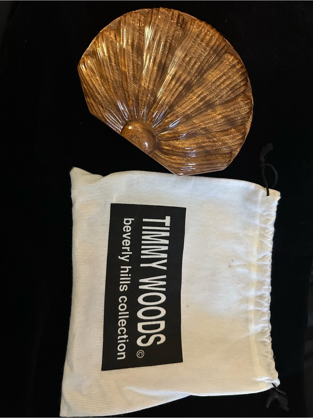 Timmy Woods Gold Shell Accent Dish